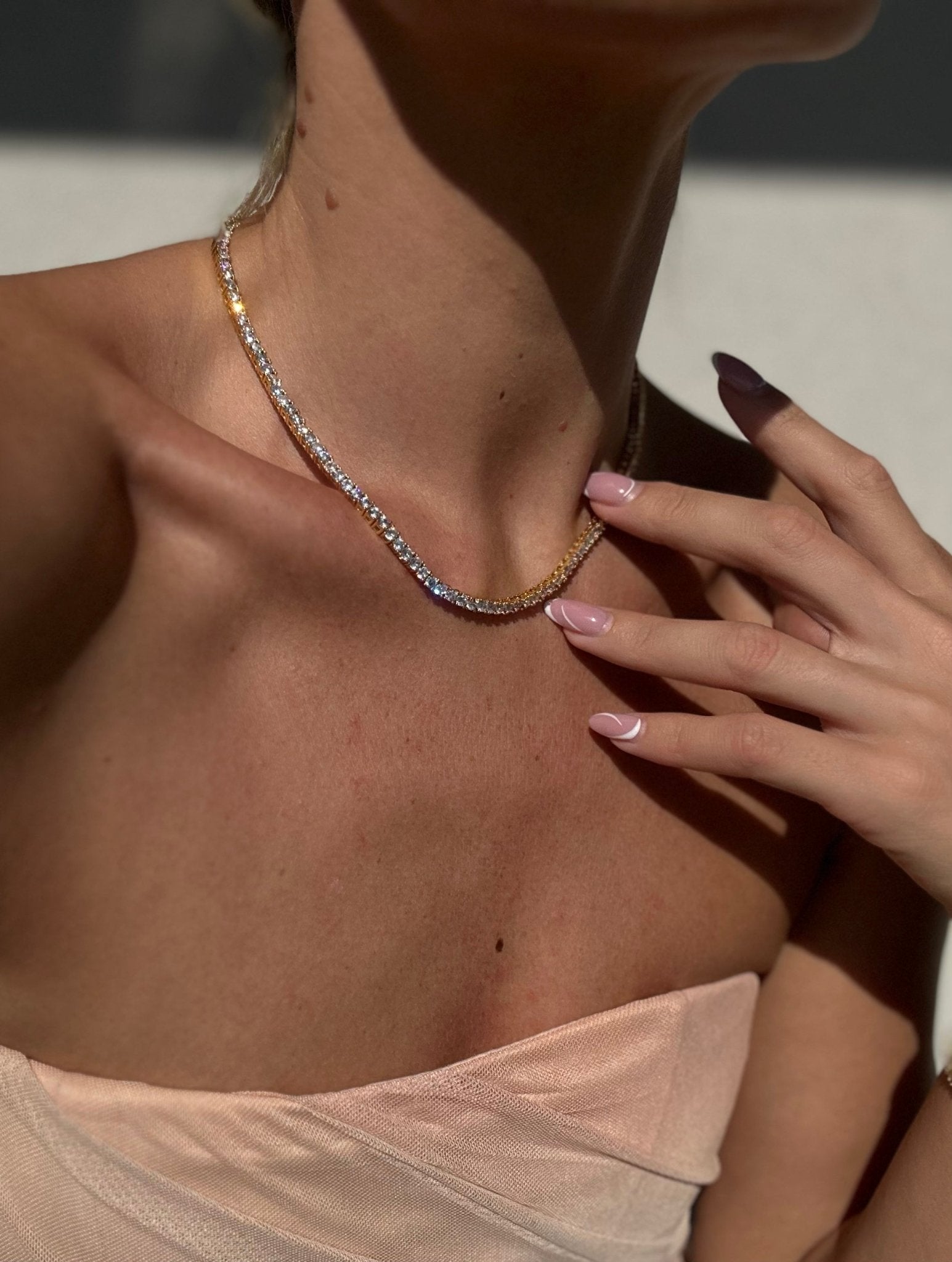 Mademoiselle Tennis Necklace - NOA Jewels -