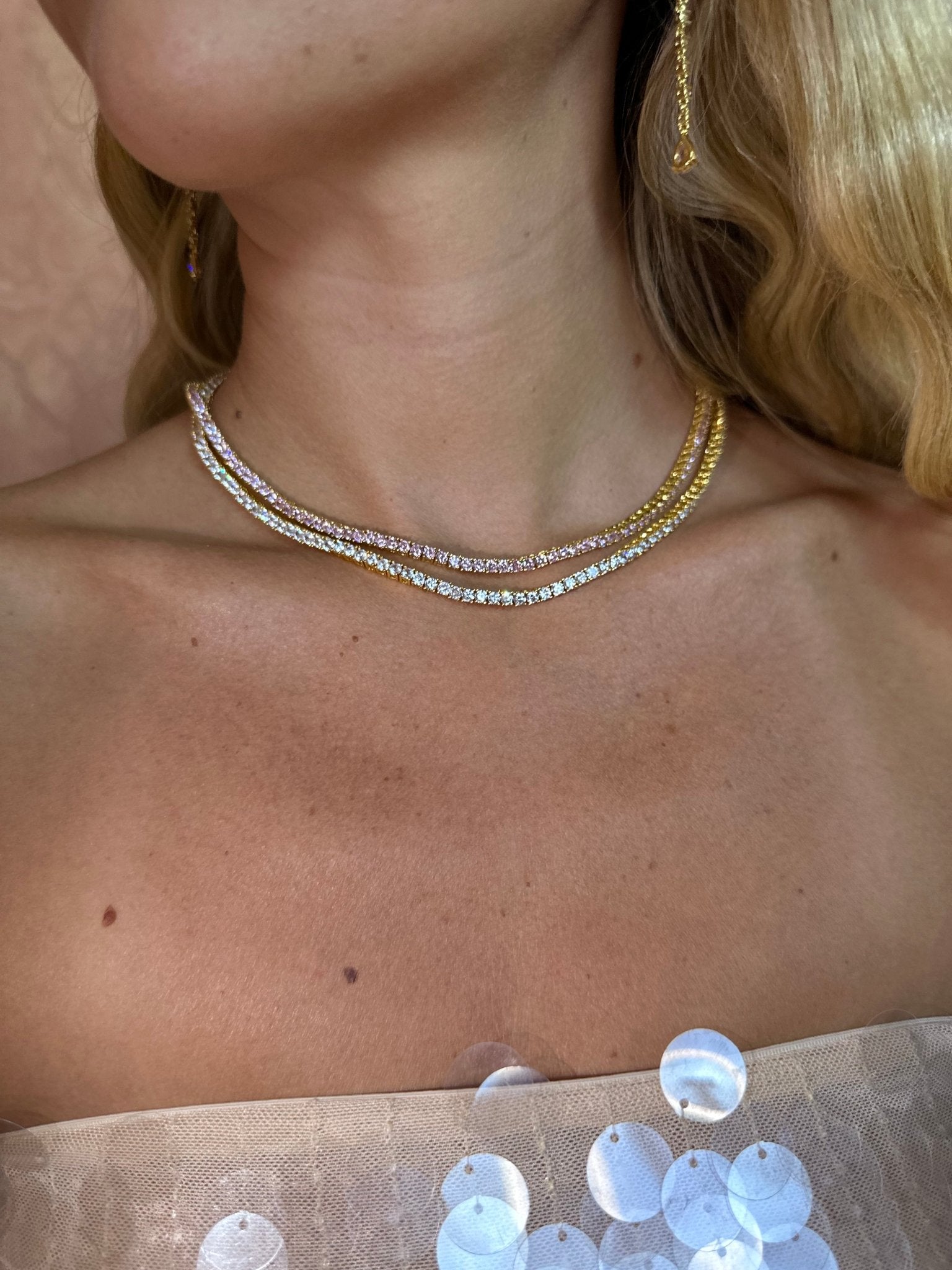 Mademoiselle Tennis Necklace - NOA Jewels -