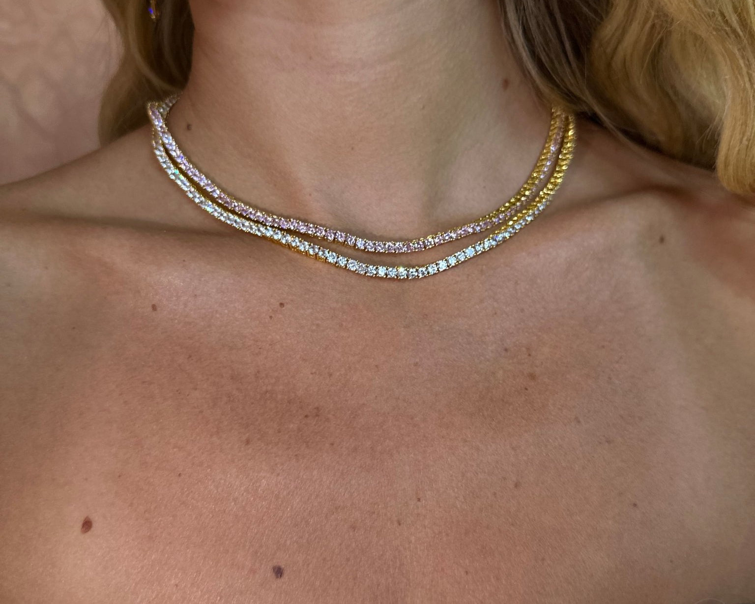 Mademoiselle tennis Pink Sapphire - NOA Jewels -
