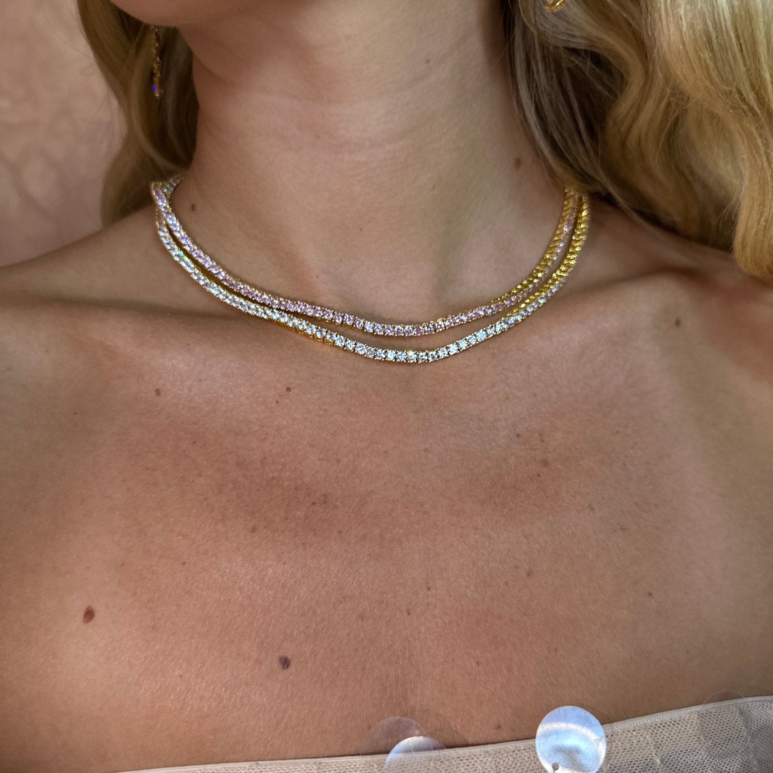 Mademoiselle tennis Pink Sapphire - NOA Jewels -