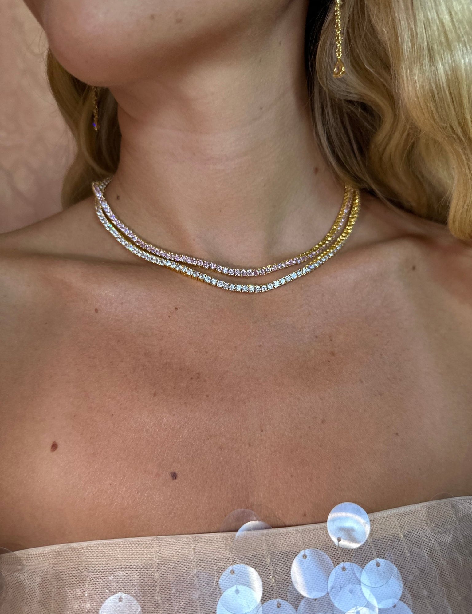 Mademoiselle tennis Pink Sapphire - NOA Jewels -