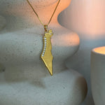 Map of Israel Necklace - NOA Jewels -