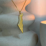 Map of Israel Necklace - NOA Jewels -