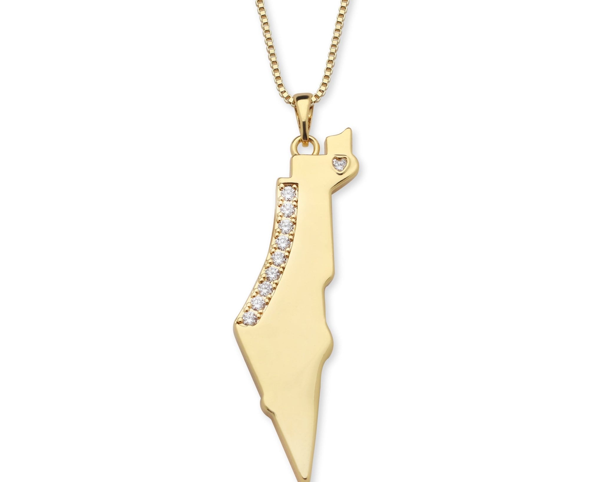 Map of Israel Necklace - NOA Jewels -