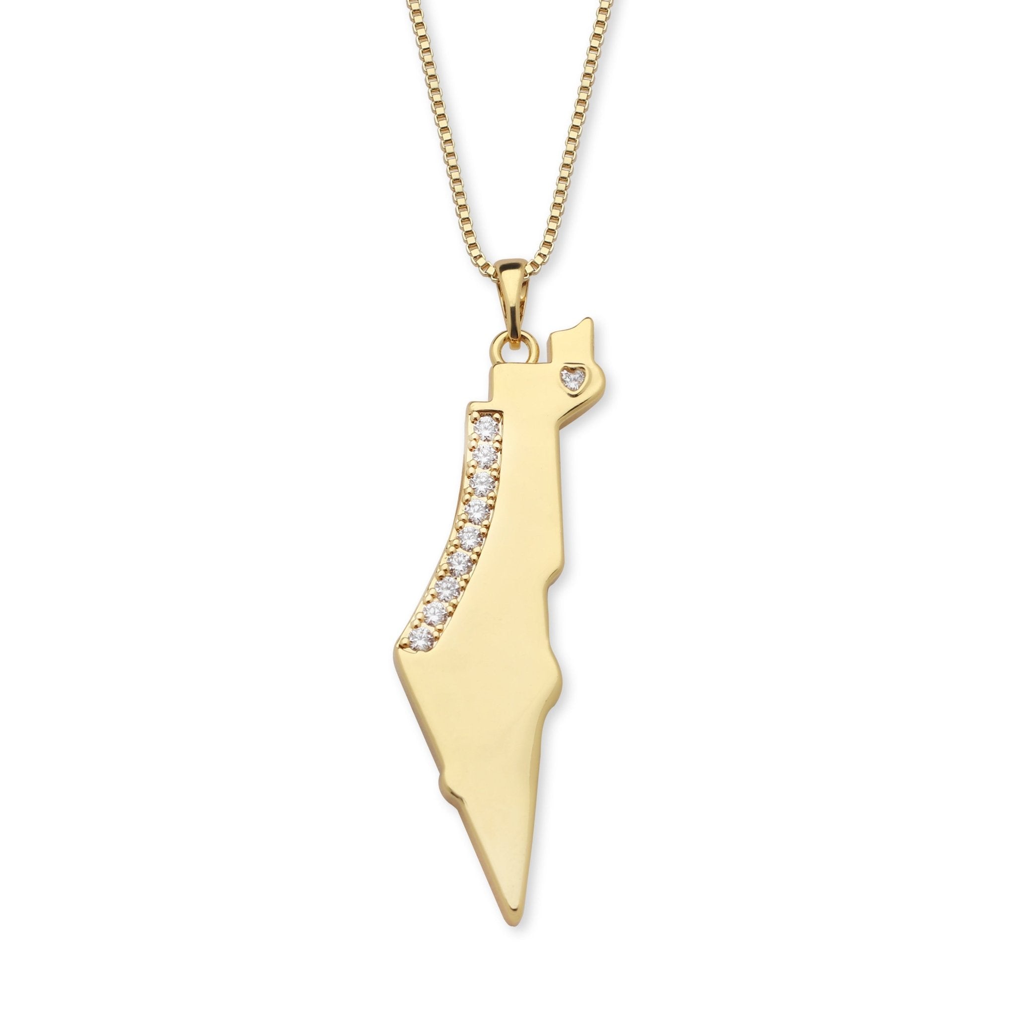 Map of Israel Necklace - NOA Jewels -