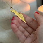 Map of Israel Necklace - NOA Jewels -