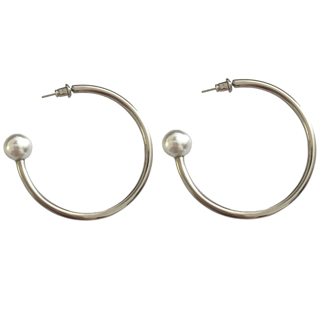 Margot - Pearl Hoops