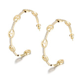 Marine Diamond Hoops