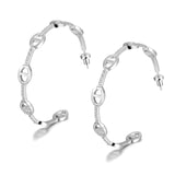Marine Diamond Hoops