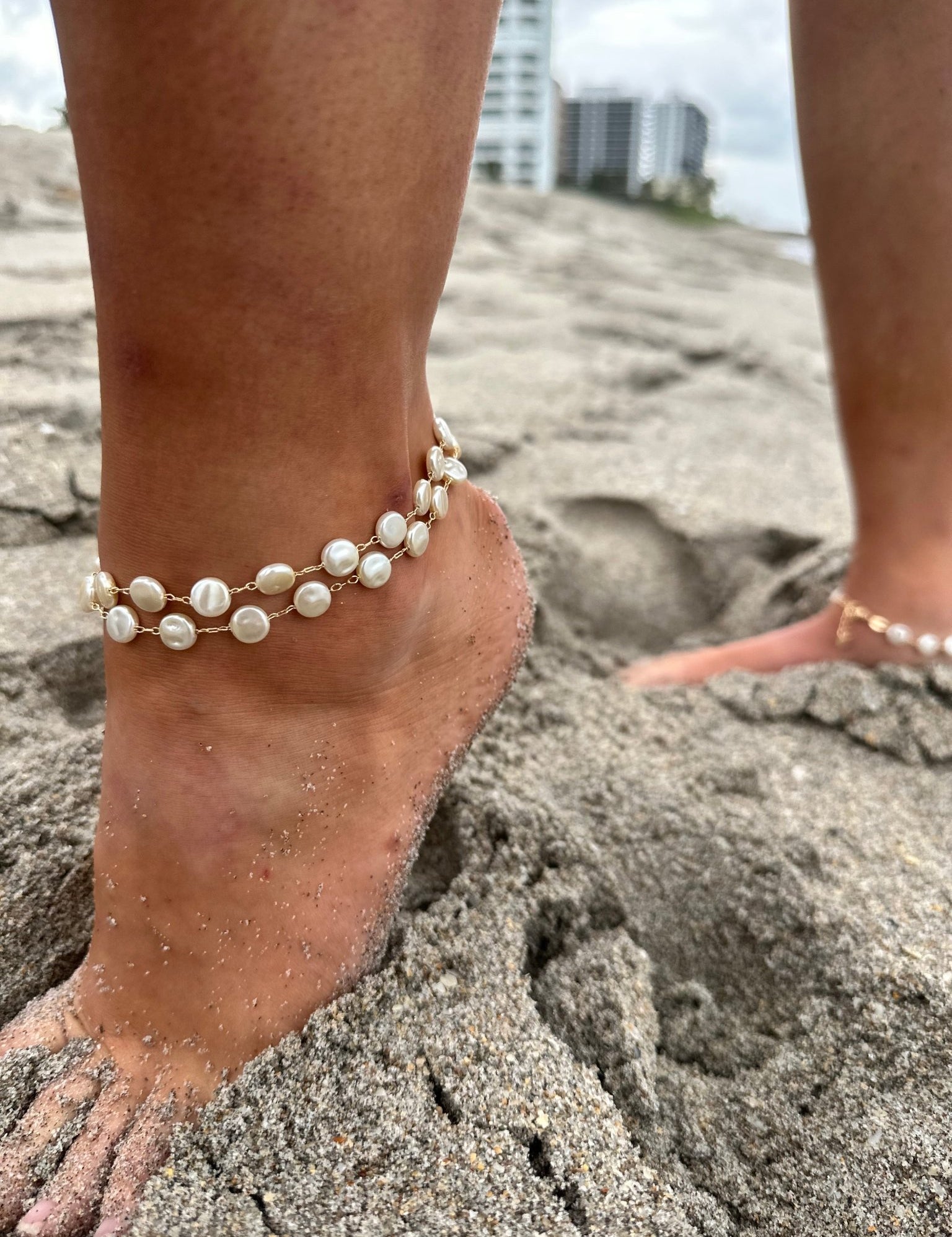 Pearl anklet - NOA Jewels -