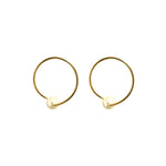 Perla Frontway Hoops - NOA Jewels - Earrings