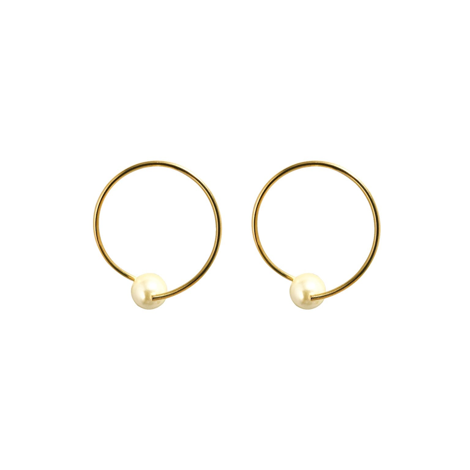 Perla Frontway Hoops - NOA Jewels - Earrings