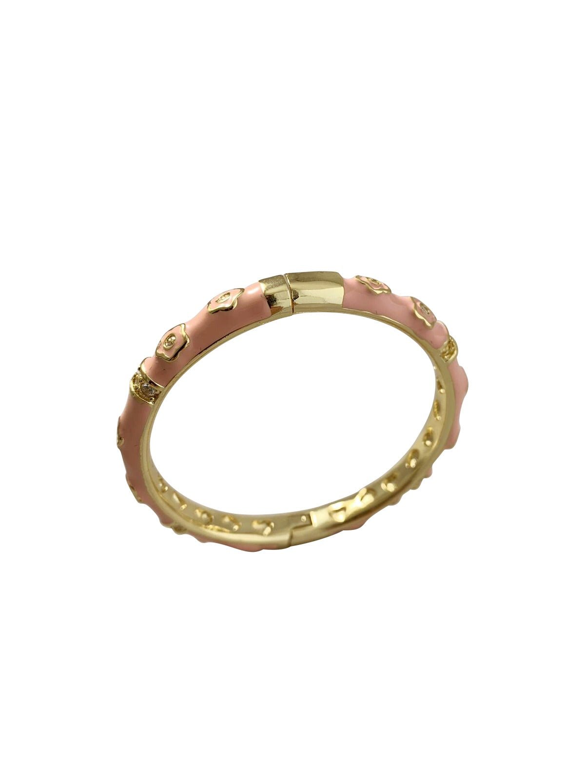 Pink Enamel Bangle - NOA - Bracelet