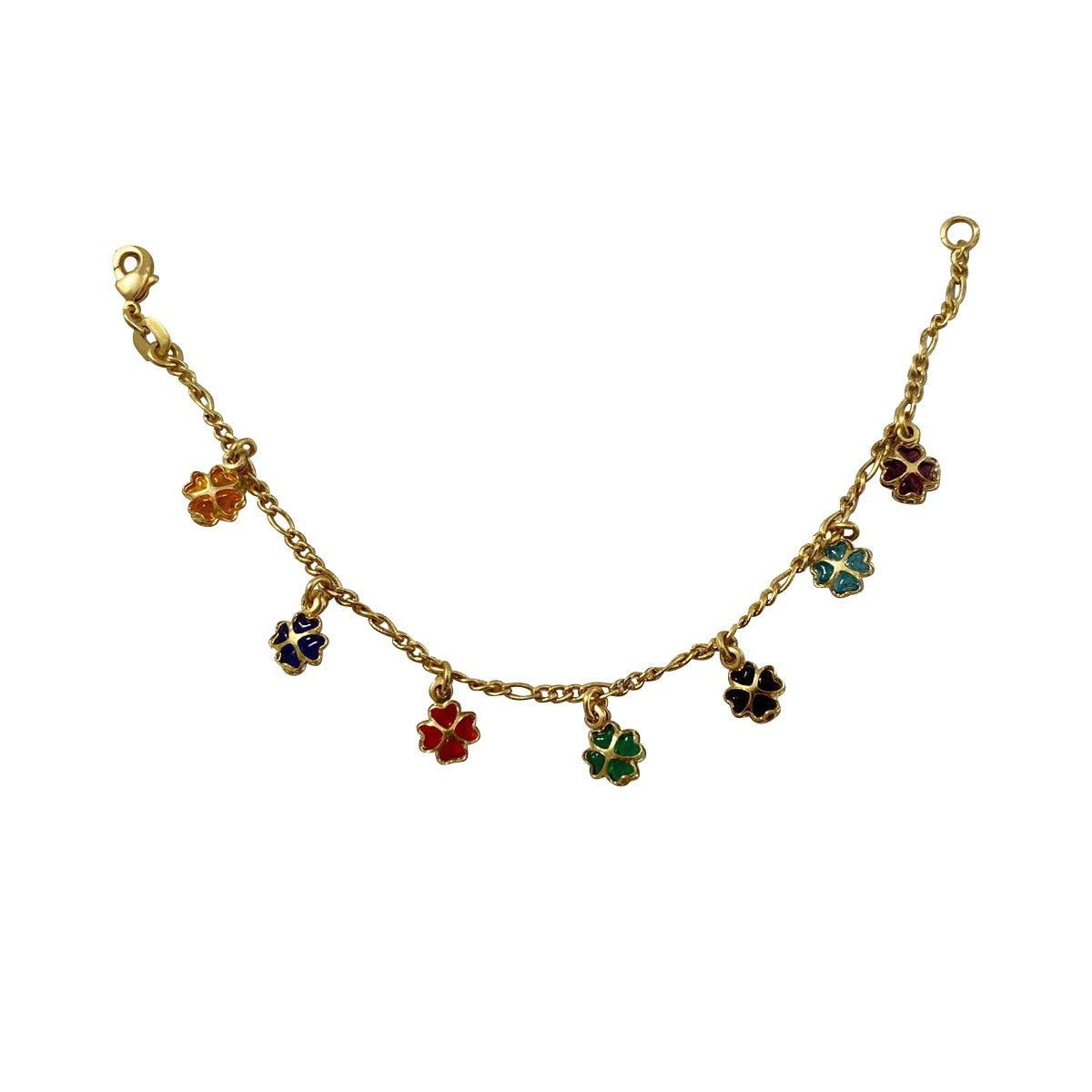 Rainbow Clover Charm Bracelet - NOA - Bracelet