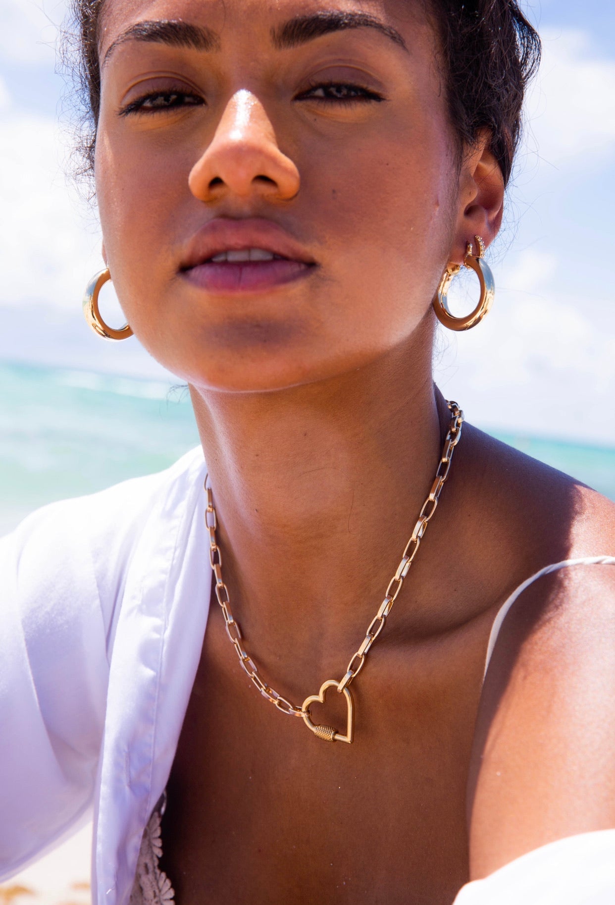 Scarlett Heart Lock Necklace