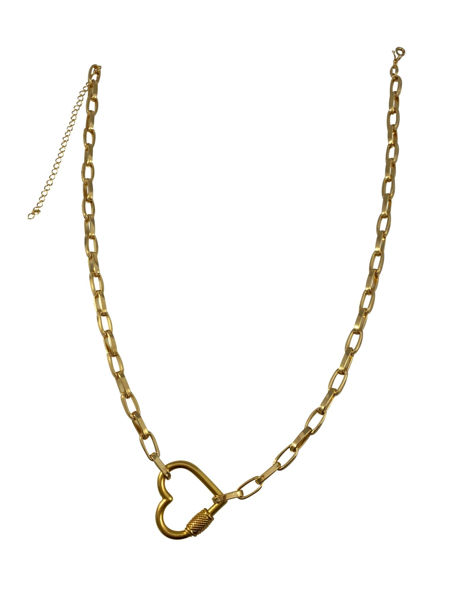 Scarlett Heart Lock Necklace - NOA - Necklace