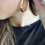 Selena Gold Hoops 1 1/2 " - NOA - Earrings