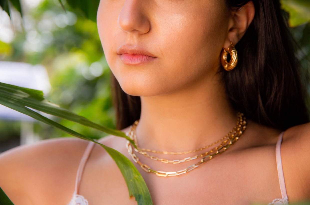 Selena Roped - Gold Hoops - NOA Jewels - Earrings