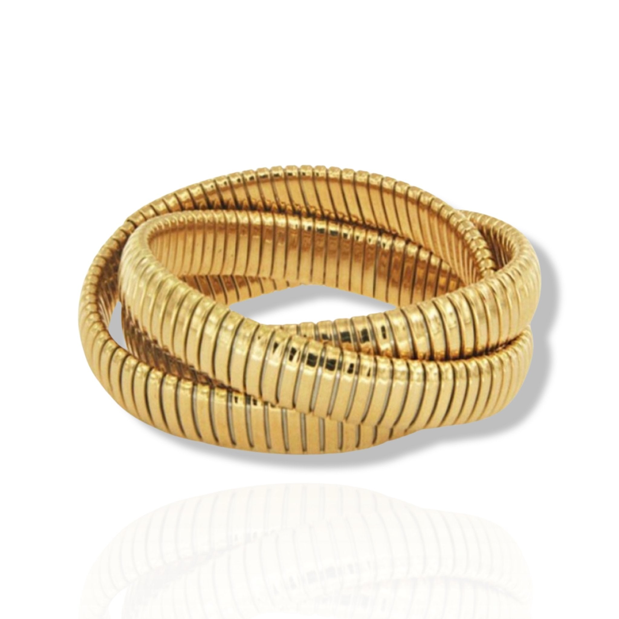 Annoushka Knuckle 14ct Yellow Gold Bangle in White | Lyst UK