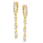 Silhouette Diamond Huggies Strand - NOA -