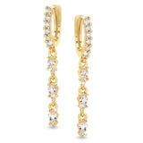 Silhouette Diamond Huggies Strand - NOA -