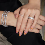 Single oval tennis bracelet - NOA -