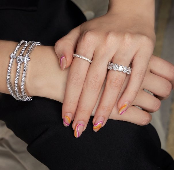 Single oval tennis bracelet - NOA -
