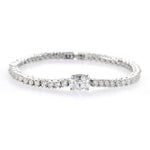 Single oval tennis bracelet - NOA -