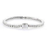 Single oval tennis bracelet - NOA -