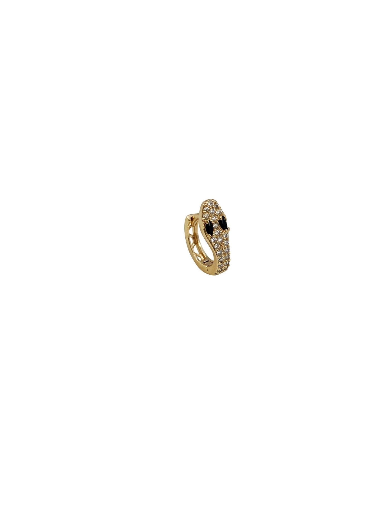 Snake Huggies - NOA - Earrings , huggies, hoops