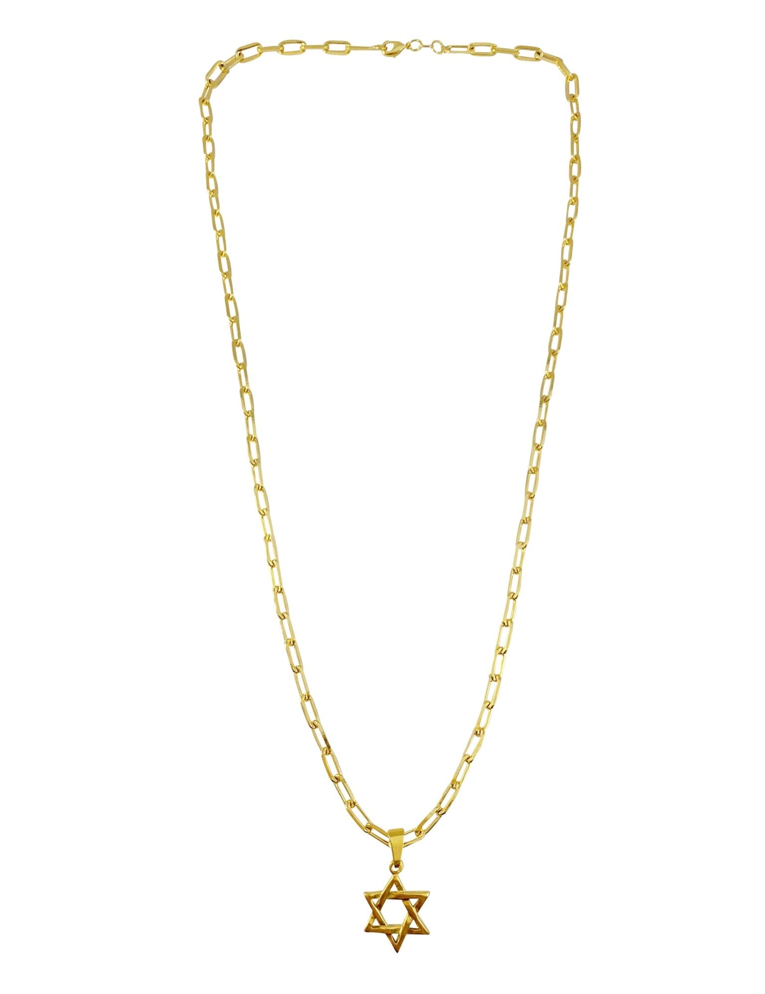 Star Of David Link Chain Necklace - NOA - Necklace