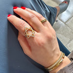 Star of David Ring Pave - NOA Jewels -