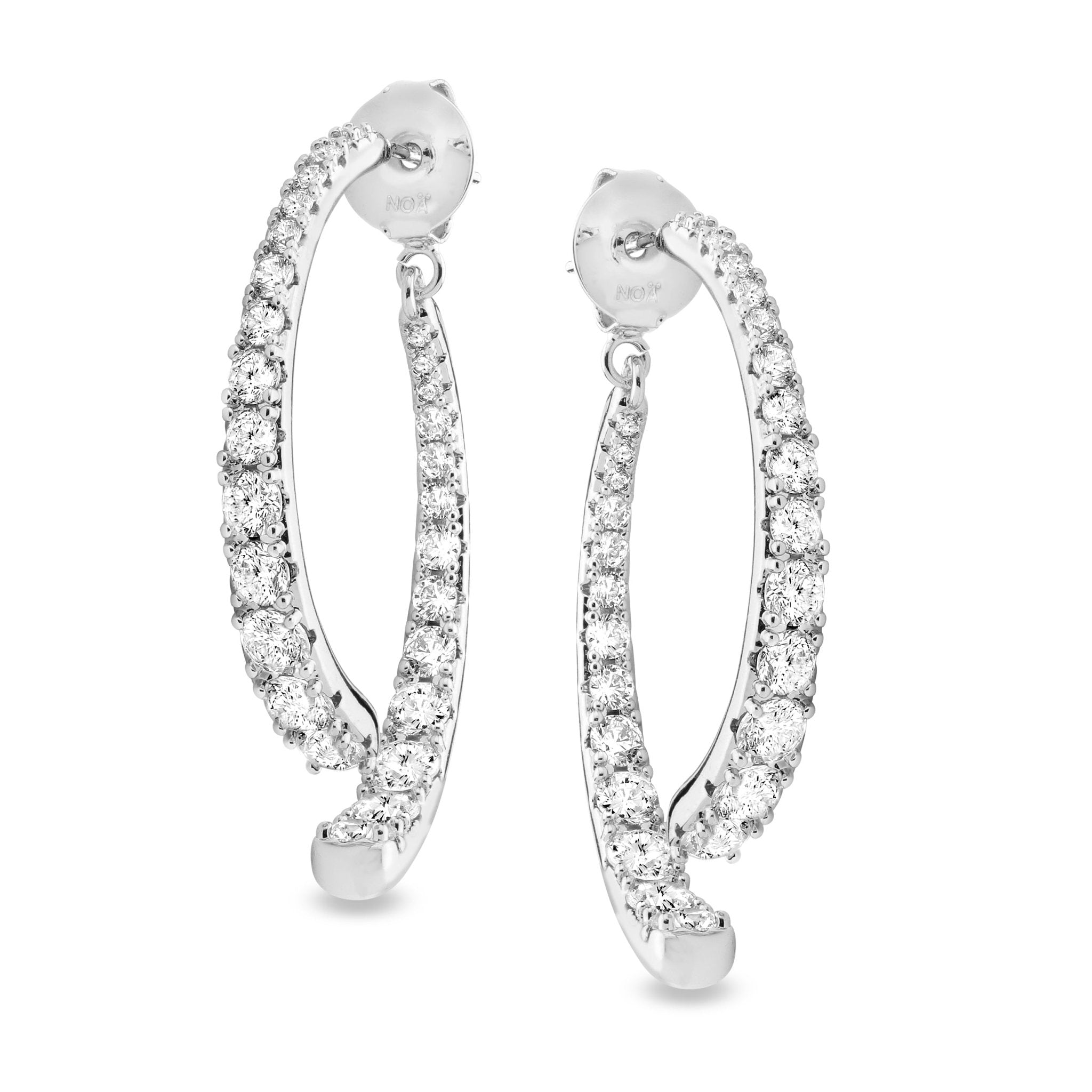 Era Fine Jewelry Noa Small Hoops 10K White Gold