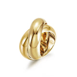 The Love Knot Rolling Gold Ring